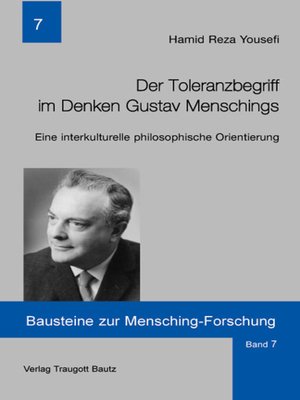 cover image of Der Toleranzbegriff im Denken Gustav Menschings